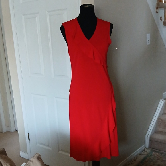 SPANNER Dresses & Skirts - SPANNER Vibrant Red Midi Dress